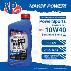 VP POWERSPORTS 4T SYNTHETIC BLEND ESTER TECH SAE 10W-40