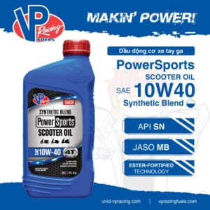VP POWERSPORTS SCOOTER 4T SYNTHETIC BLEND ESTER TECH 10W-40